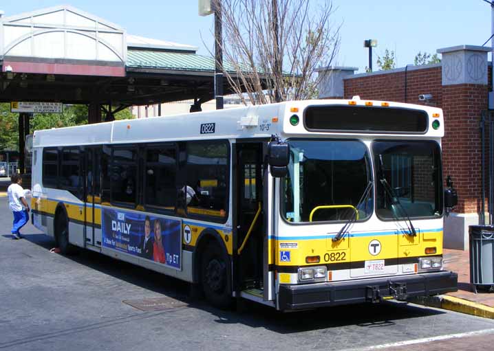 MBTA Boston New Flyer D40LF 0822